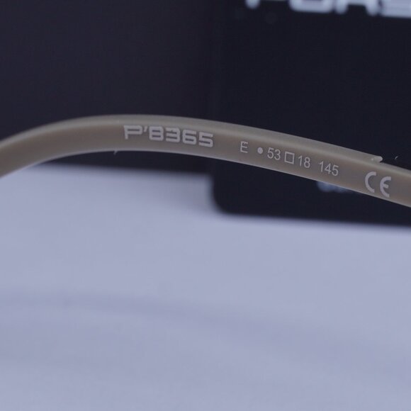 Porsche Design P8365 E Square Eyeglasses - Dark Grey/Black 53mm - Picture 10 of 11
